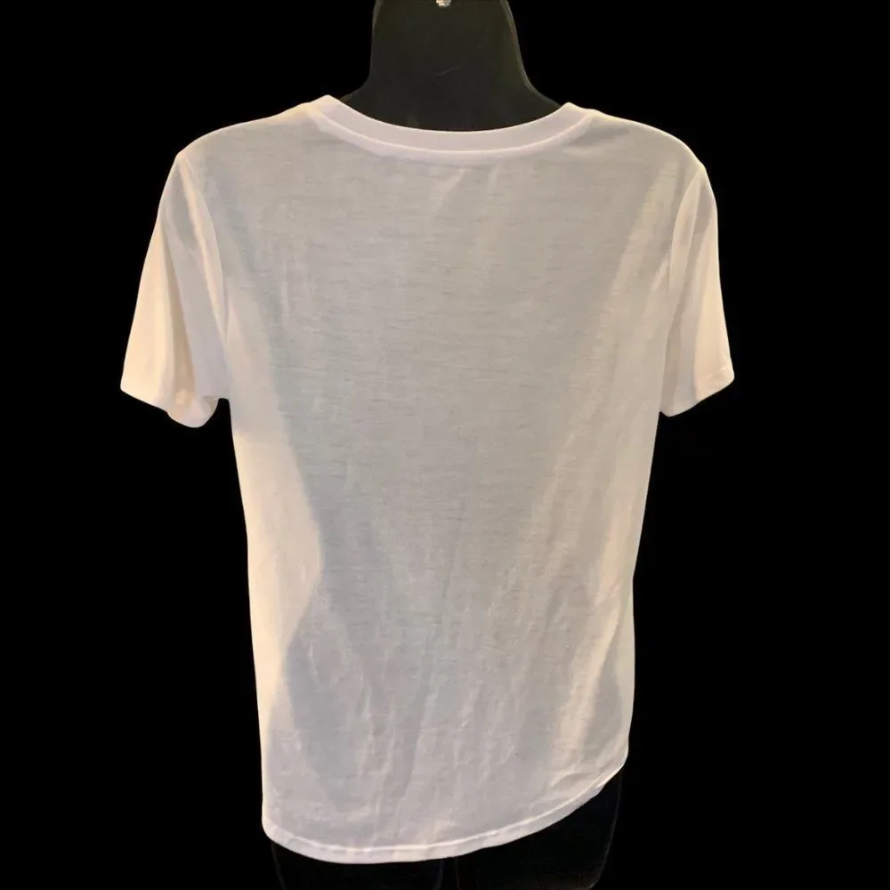 Disney White T-Shirt w Mickey, Donald and Goofy,  Size Med, EUC - WM47 - Picture 3 of 5